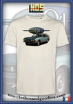 tee shirt Peugeot 504 coupé verte