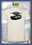 tee shirt Peugeot 504 coupé verte