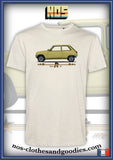 tee shirt unisex Renault R5 jaune profil