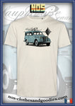 Tee shirt unisex Renault Juvaquatre dauphinoise vert gris