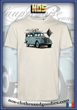 Tee shirt unisex Renault Juvaquatre dauphinoise vert gris