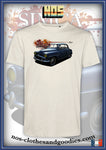 tee shirt unisex Simca aronde grand large bleu