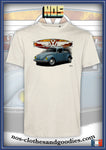 tee shirt coton unisex VW cox 1302 bleue