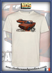 tee shirt unisex VW Caddy orange blason av/ar