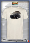 tee shirt unisex VW Golf 2 GTI cabriolet noire