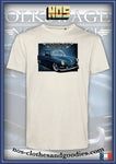 tee shirt unisex notchback type 3 bleu vw