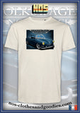tee shirt unisex notchback type 3 bleu vw