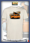 tee shirt unisex  VW T2 camper orange