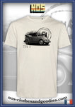 unisex t-shirt VW beetle cab type 15 black and white
