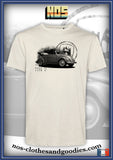 unisex t-shirt VW beetle cab type 15 black and white