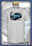 tee shirt unisex chevrolet C10 bleu 1960