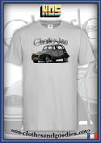 tee shirt unisex citroën 2cv charleston grise chevron
