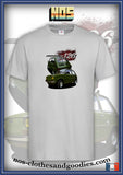 tee shirt unisex Fiat 126 av/ar verte
