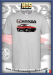 tee shirt unisex Honda CRX MK1 rouge
