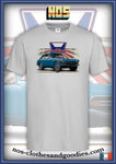 tee shirt unisex Honda S800 bleue