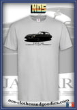 tee shirt unisex jaguar type E 1961 B/W