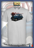 unisex t-shirt Opel Olympia blue 1952