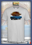 unisex t-shirt Opel Olympia P2 blue 1960-62