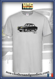 Tee shirt unisex Panhard PL17 noir et blanc