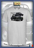 Tee-shirt unisex Peugeot 203 grise 1952 av/ar
