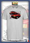 tee shirt unisex Peugeot 205 GTI Rouge