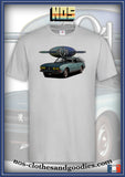 tee shirt Peugeot 504 coupé verte