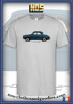 Tee-shirt unisex Renault Dauphine 1961 profil