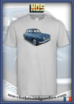 Tee-shirt unisex Renault Dauphine bleue