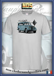 Tee shirt unisex Renault Juvaquatre dauphinoise vert gris