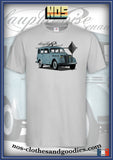 Tee shirt unisex Renault Juvaquatre dauphinoise vert gris