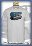 tee shirt unisex Renault R6 gris métallisé