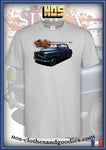 tee shirt unisex Simca aronde grand large bleu