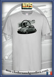 unisex t-shirt VW beetle and dashboard 2