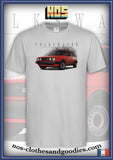 tee shirt unisex VW Golf 2 GTI rouge