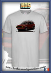 tee shirt VW golf rouge