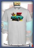 tee shirt unisex VW volkswagen karmann verte