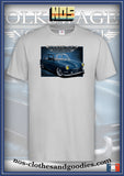 tee shirt unisex notchback type 3 bleu vw