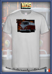 tee shirt unisex VW Combi / van rouge