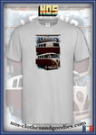 unisex t-shirt VW combi split 1965 front/rear