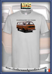 tee shirt unisex VW combi T3 orange mandala