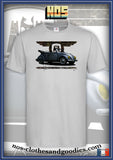 tee shirt unisex VW cox cabriolet grise
