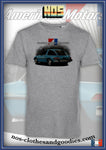 tee shirt unisex AMC PACER bleue arrière
