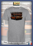 tee shirt BMW E9 3.00CSL 2800 Orange 1973