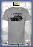tee shirt unisex citroën 2cv charleston grise chevron