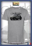 tee shirt unisex citroën 2cv charleston grise chevron