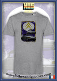 tee shirt Citroën DS 21 pallas grise "chevron"