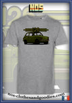tee shirt unisex Fiat 126 verte