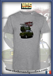 tee shirt unisex Fiat 126 av/ar verte