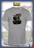 tee shirt unisex Fiat 126 av/ar verte