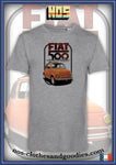 tee shirt unisex Fiat 500 orange